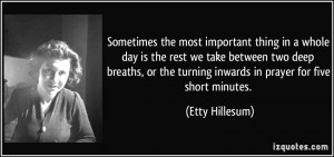 More Etty Hillesum Quotes
