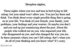 Sleepless nights More