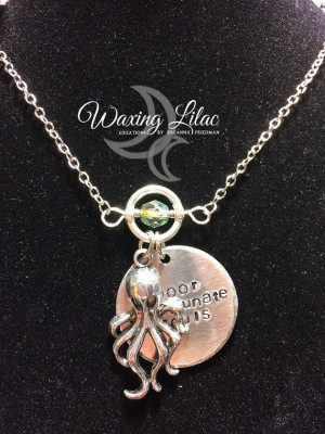 Ursula Quote - Poor Unfortunate Souls - Hand Stamped Charm Necklace
