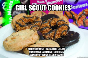 Girl Scout Cookies Helping to push the 