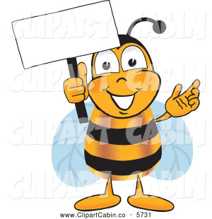 clip-art-vector-cartoon-of-a-cute-bee-mascot-cartoon-character-holding ...