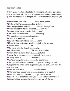 Kids finish quotes by mrkirby