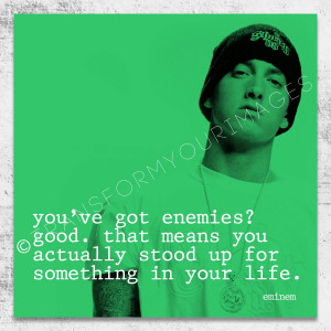 eminem quote square wall art