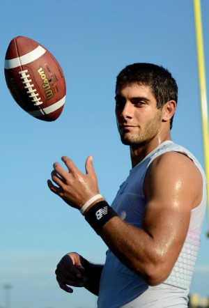 Jimmy Garoppolo, the new back up quarterback for the Patriots. Hot ...