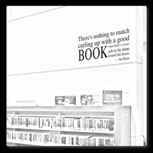 ... wall decals » books-quotes wall decals » BOOK - library wall quote