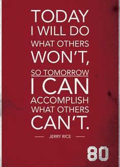Jerry Rice Quote on Print. See more at www.finesportsprints.com # ...