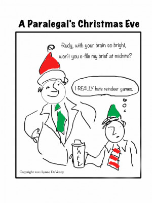 Funny Appropriate Quotes A paralegal's christmas eve