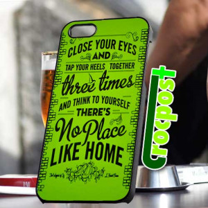 of OZ quotes Case for iPhone 4/4s, Iphone 5, 5s, 5c, Galaxy S3, Galaxy ...