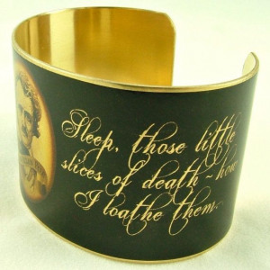 Edgar Allan Poe quotation cuff