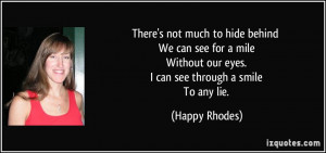 Quotes About Hiding Behind a Smile