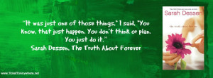 Review: The Truth About Forever by Sarah Dessen