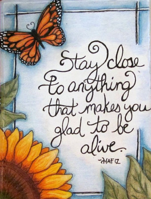 Hafiz quote page by Dianne Sylvan.