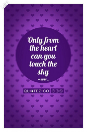 Touch the sky purple quote