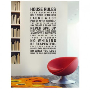 HOUSE RULES Quotes Art