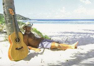 Kenny Chesney on the beach