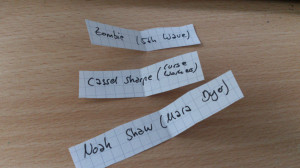 Marry, Kiss, Cliff TAG