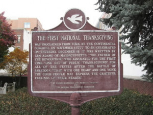 ... Thanksgiving proclamation indeed create America’s first Thanksgiving