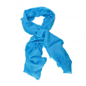 Love Quotes Coral Reef Linen Scarf in Blue (turquoise)