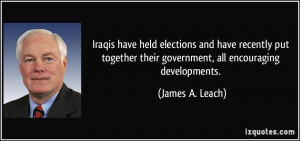 More James A. Leach Quotes