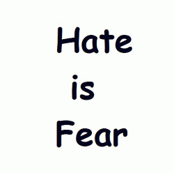... is fear! We think it is hate; but, it is fear. Gandhi #quote #taolife