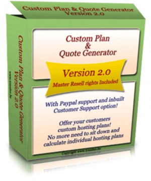Pay for *NEW!* Custom Plan - Quote Generator -Master Resale Rights