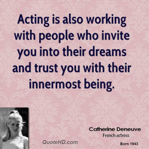 ... invite you into their dreams and trust you with their innermost being