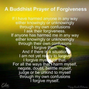 Buddhist prayer of forgiveness