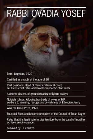 Rabbi Yosef , 93, is survived by 11 children and a great many ...