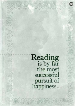 Reading - most successful pursuit of happiness