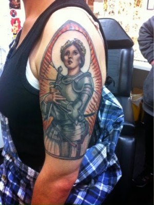 Joan Of Arc Quote Tattoo Joan of arc tattoo