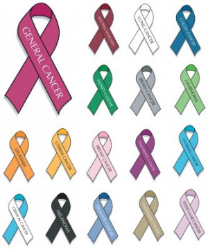 Latest Colored Ribbons Cancer Tattoos Designs
