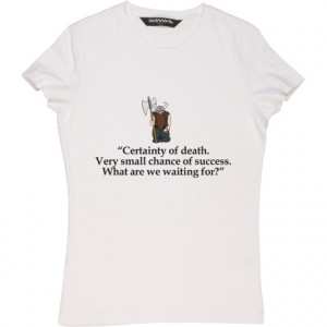 : Certainty of Death Quote White Women's T-Shirt. Certainty of death ...