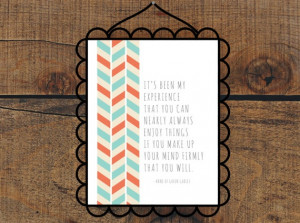 Anne of Green Gables Quote 8x10 print by SnailMailDesignShop, $12.00