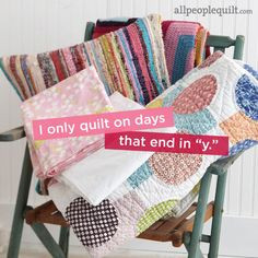Print off one of these cute and funny quotes about quilting to share ...