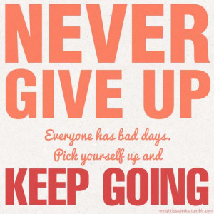 Get back up and keep going