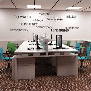 Teamwork Office Word Mix Wall Words