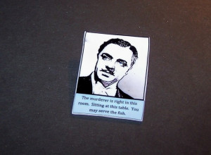 WILLIAM POWELL The Thin Man Noir Quote Pin