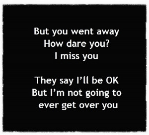 ... ok but i'm not going to ever get over you (over you - miranda lambert