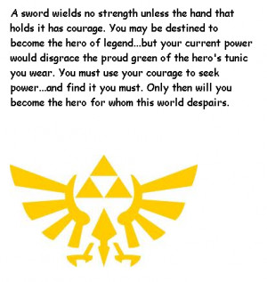 Legend Of Zelda Quotes Link Legend of zelda quote hero's