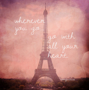 Eiffel Tower in Pink Champagne - Pink Eiffel Tower Travel Quote, Bokeh ...