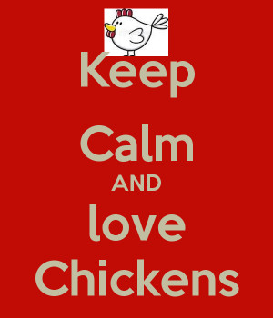 keep calm and love chickens
