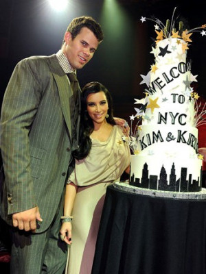 At their welcoming soiree, the 'Kourtney and Kim Take New York' star ...