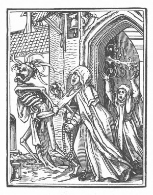 Danse Macabre 15″ print by Hans Holbein the Younger, published in ...