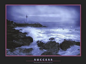 Success Lighthouse Poster 28x22