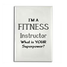 fitness instructor Rectangle Magnet for