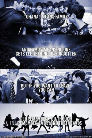 ... Lilo & Stitch quote fits perfectly with the current EXO situation