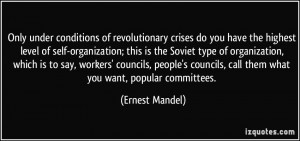 under conditions of revolutionary crises do you have the highest level ...