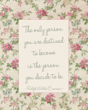 Floral Quotes A quote from emerson and a