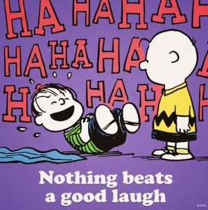 Laugh quote via www.Facebook.com/Snoopy