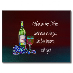 men_are_like_wine_humorous_wine_quote_gifts_postcard ...